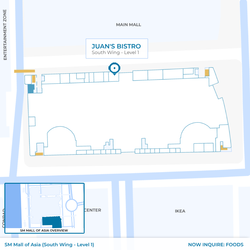 Juans Bistro - SM MOA - South Wing - Level 1